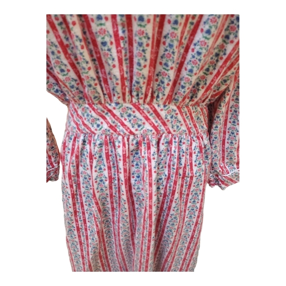 Lanz Vintage Tyrolean Cotton Flannel Robe Size Medium M - Picture 5 of 9